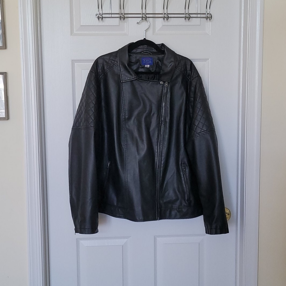 Faux leather jacket